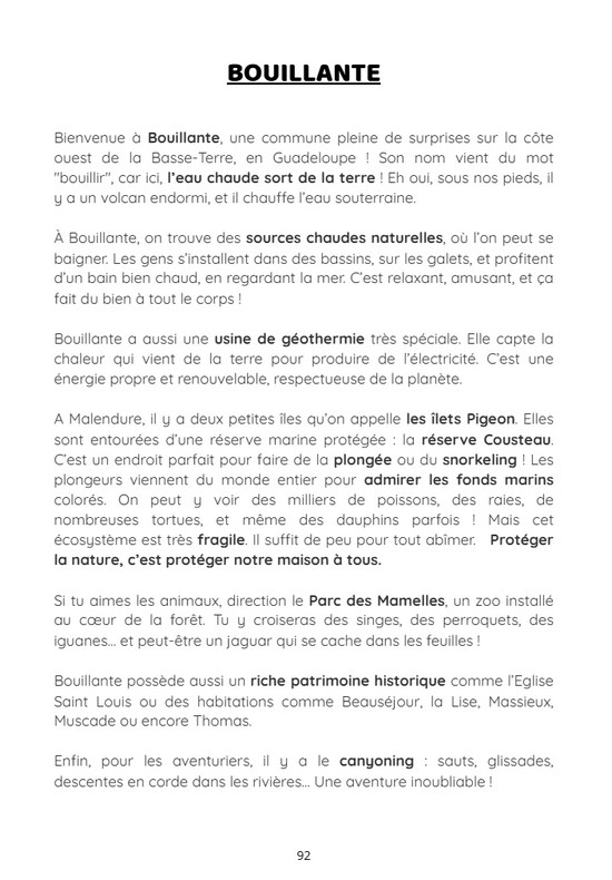 bouillante Descriptif de la commune de Bouillante